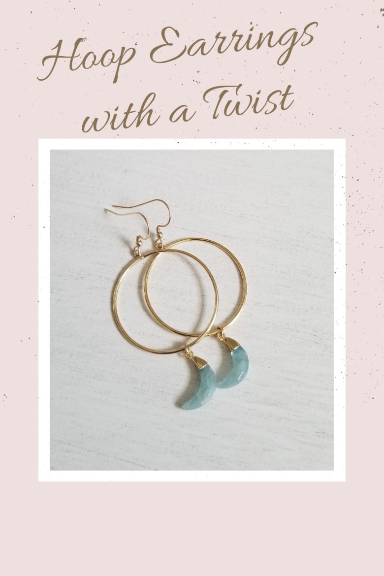 Gemstone Hoop Earrings