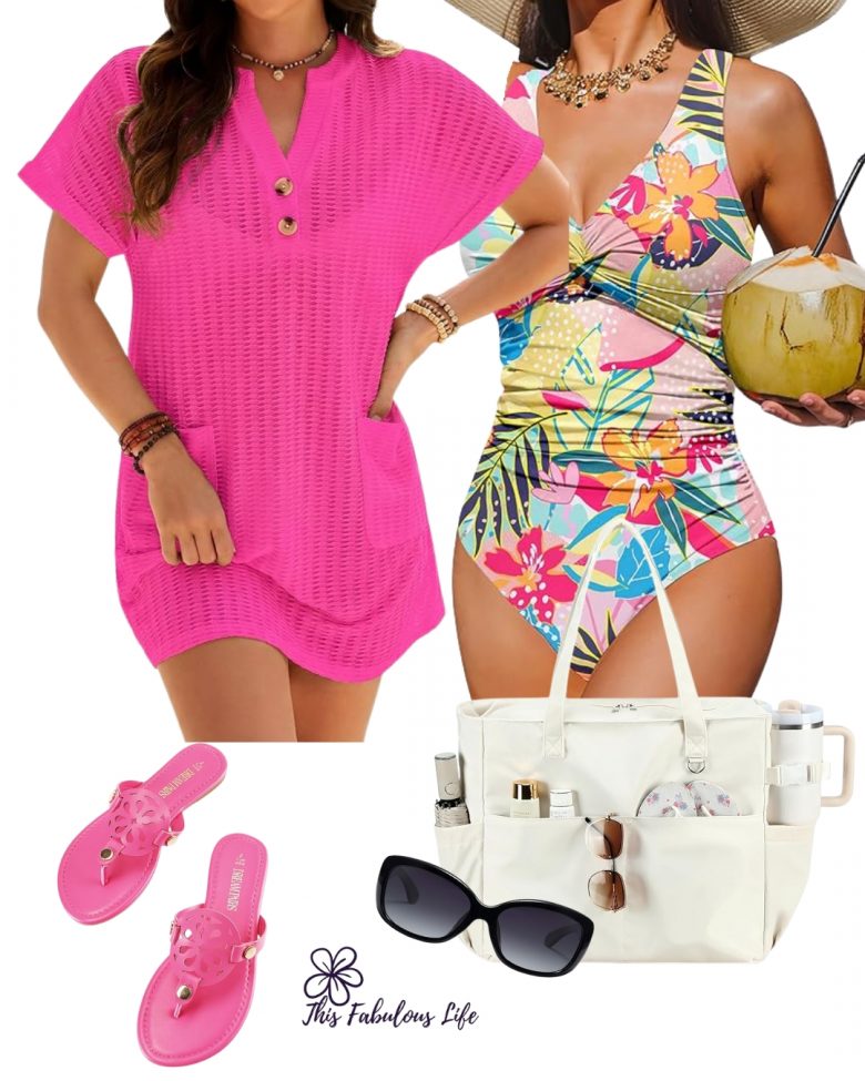 Tropical bathing suit, Beach Style
