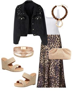 Animal print outfit for women