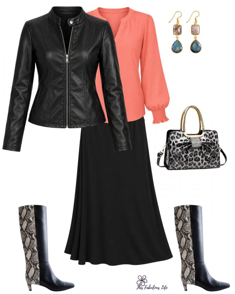 Maxi skirt outfit for women